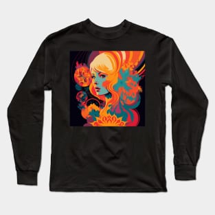 Psychedelic Girl Long Sleeve T-Shirt